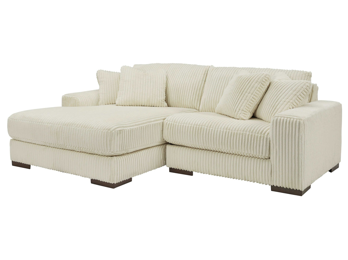 Lindyn Ivory 2pc LAF Chaise Sectional - Ornate Home