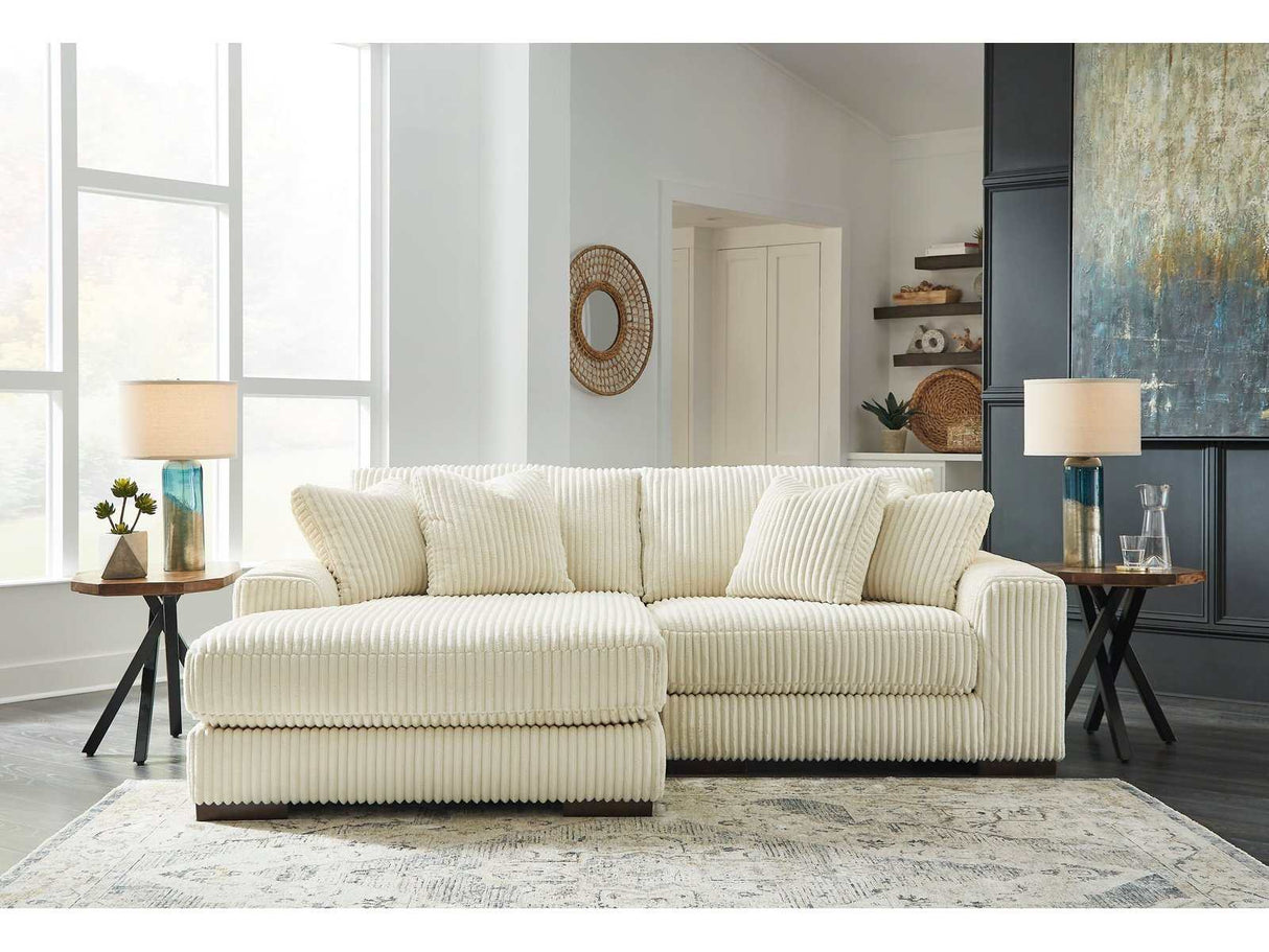 Lindyn Ivory 2pc LAF Chaise Sectional - Ornate Home