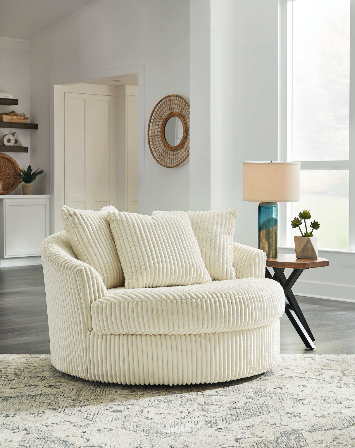 Lindyn Ivory 2pc Sectional Loveseat - Ornate Home