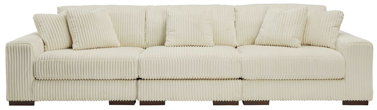 Lindyn Ivory 3pc Sectional Sofa - Ornate Home