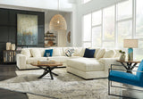 Lindyn Ivory 5pc RAF Chaise Sectional - Ornate Home