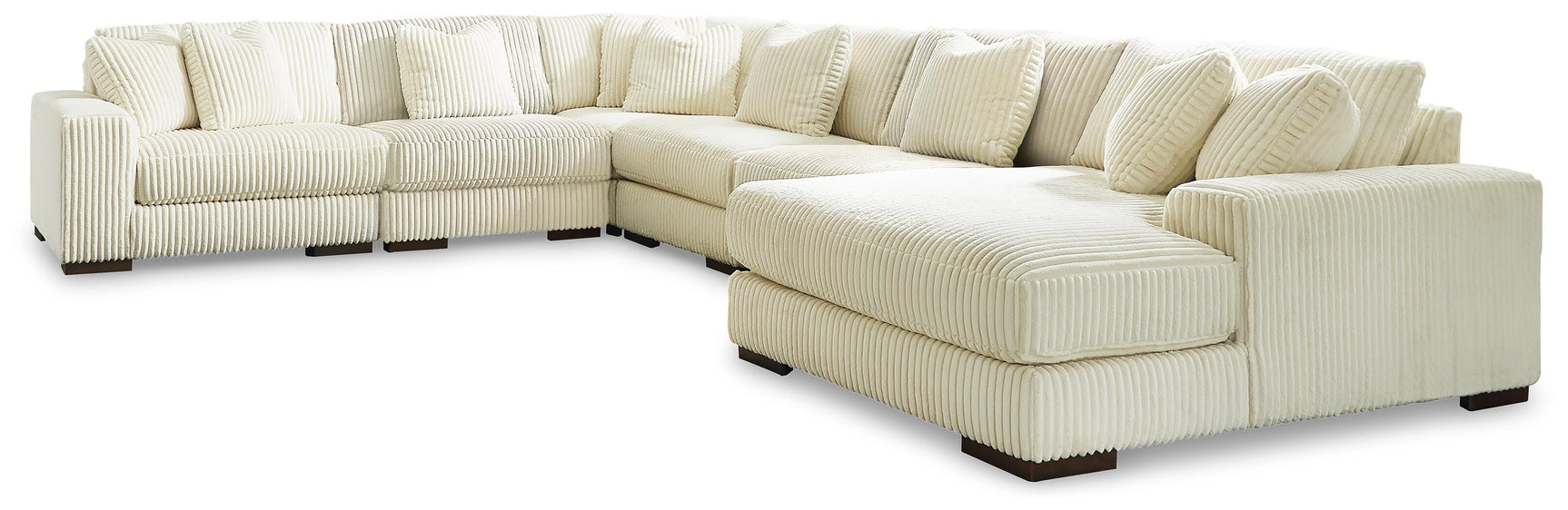 Lindyn Ivory 6-Piece Sectional with Chaise (Online Special Price)