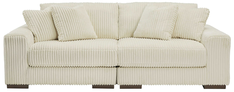 (Online Special Price) Lindyn Ivory 2pc Sectional Loveseat - Ornate Home