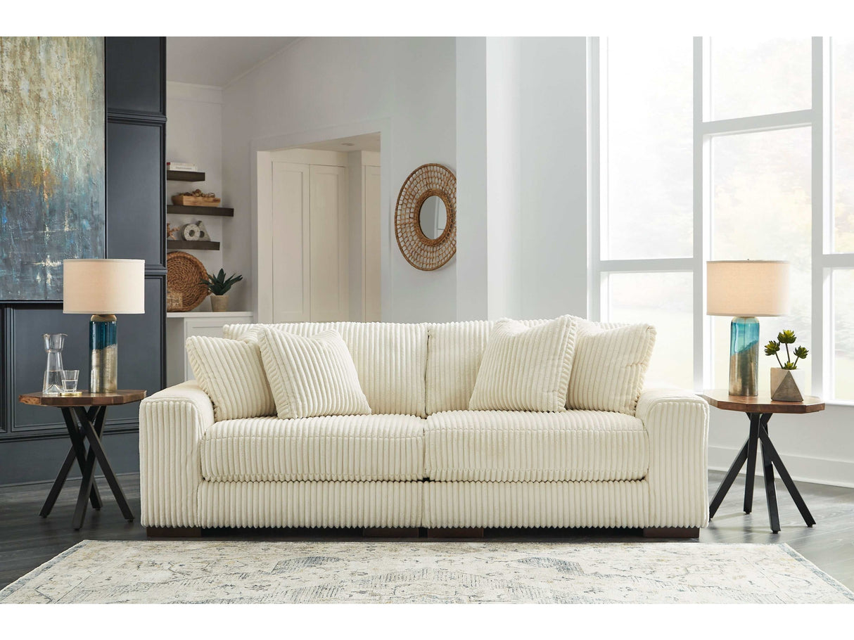 Lindyn Ivory 2pc Sectional Loveseat - Ornate Home