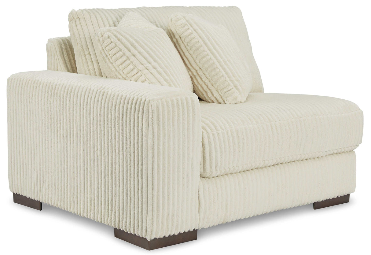 Lindyn Ivory 5pc RAF Chaise Sectional - Ornate Home