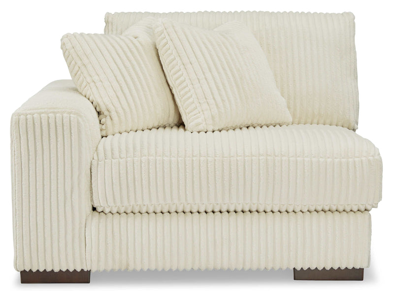 Lindyn Ivory 2pc RAF Chaise Sectional - Ornate Home