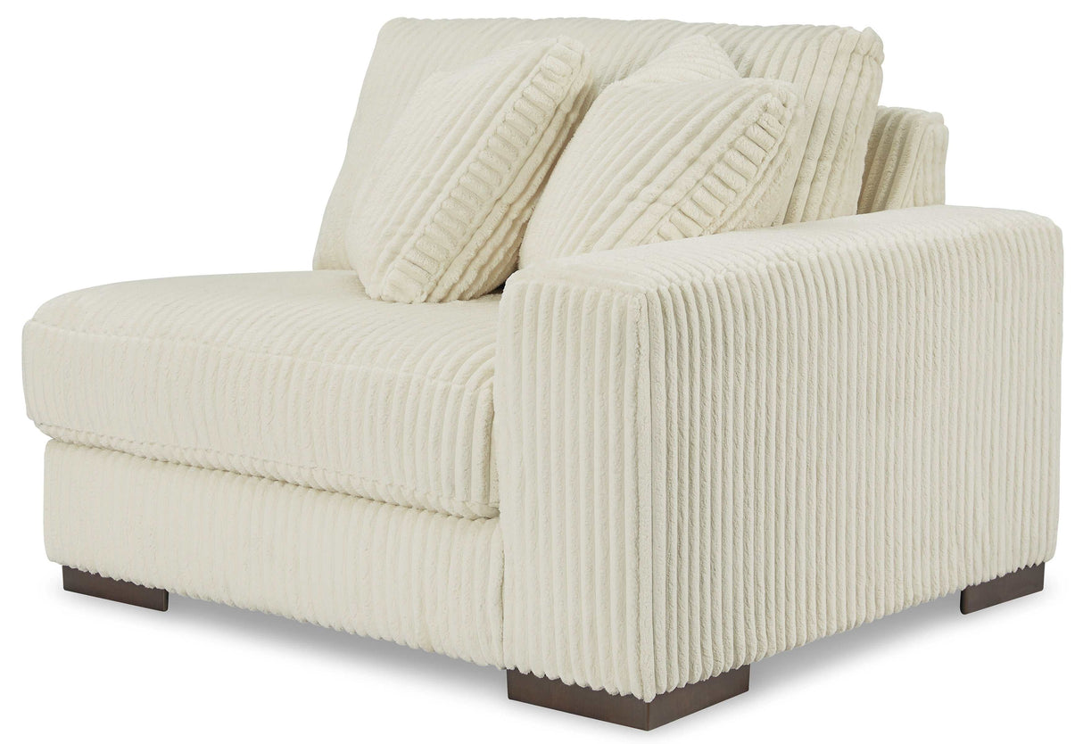 Lindyn Ivory 3pc LAF Chaise Sectional - Ornate Home