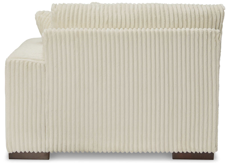 (Online Special Price) Lindyn Ivory 3pc Sectional Sofa - Ornate Home