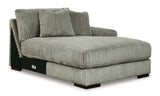 Lindyn Fog 3pc RAF Chaise Sectional - Ornate Home