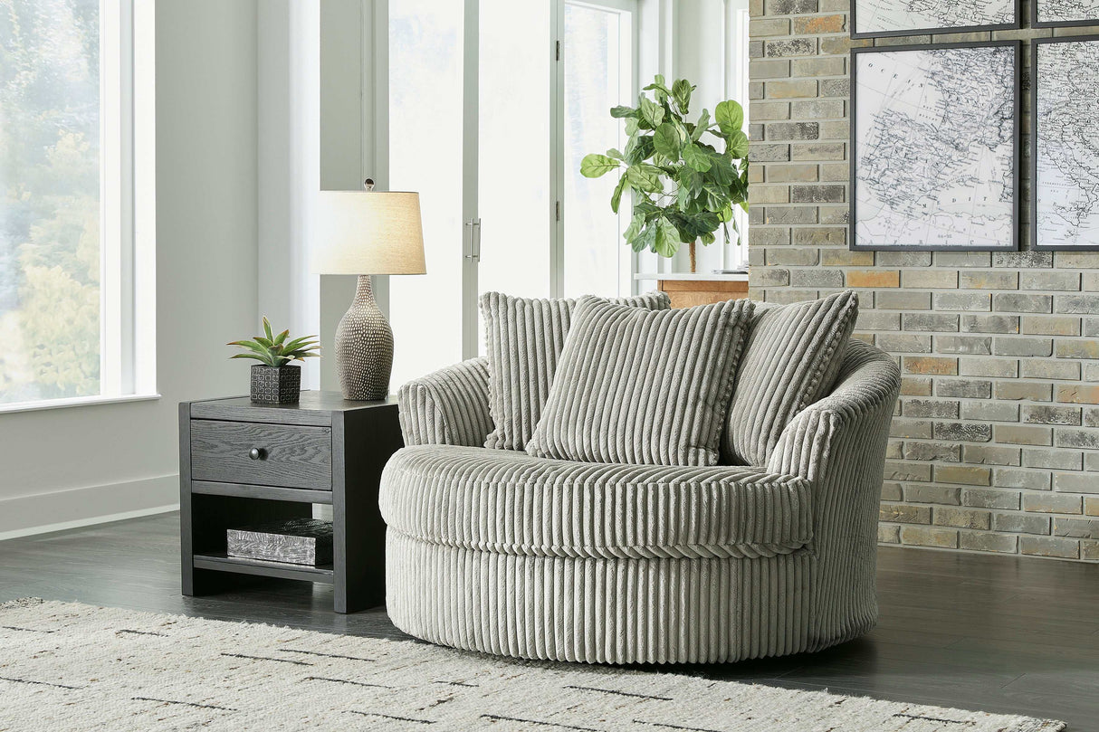 Lindyn Fog 2pc Sectional Loveseat - Ornate Home