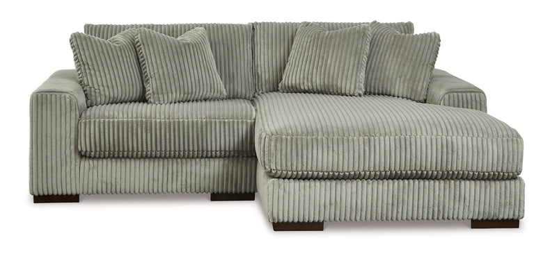 (Online Special Price) Lindyn Fog 2pc RAF Chaise Sectional - Ornate Home