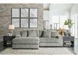 (Online Special Price) Lindyn Fog 2pc LAF Chaise Sectional - Ornate Home