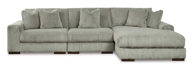 (Online Special Price) Lindyn Fog 3pc RAF Chaise Sectional - Ornate Home