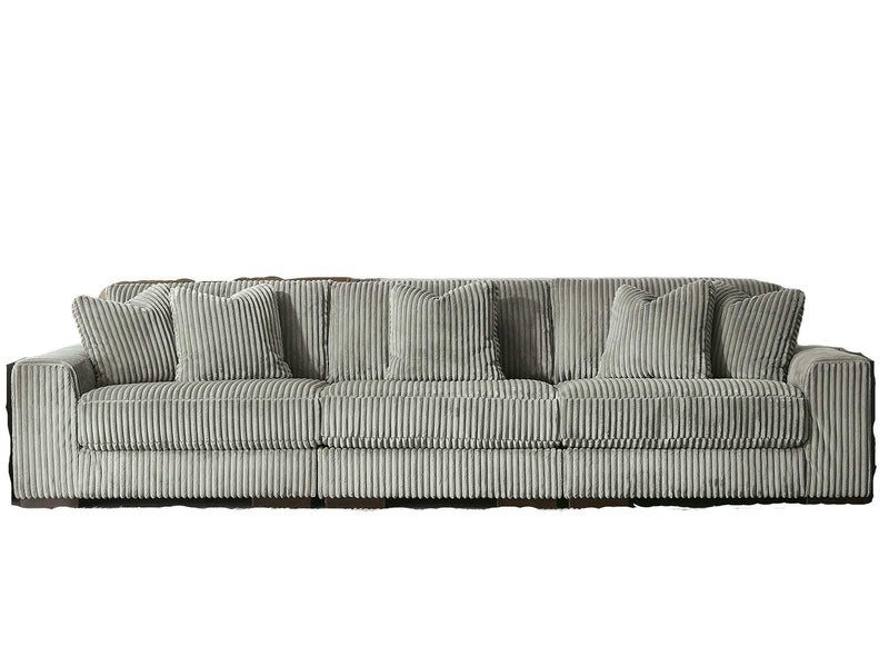 (Online Special Price) Lindyn Fog 3pc Sectional Sofa - Ornate Home