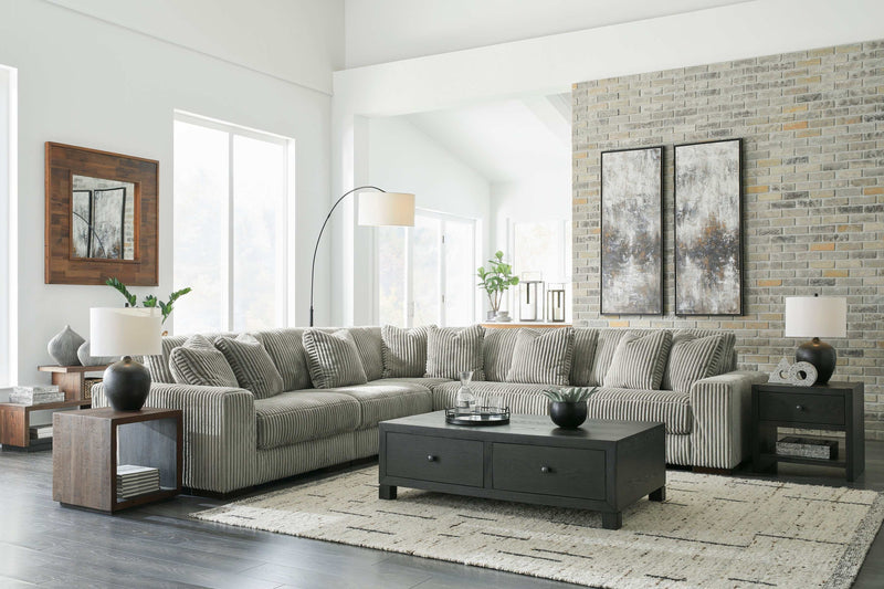 Lindyn Fog 5pc Symmetrical Sectional - Ornate Home