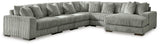 Lindyn Fog 6-Piece Sectional with Chaise