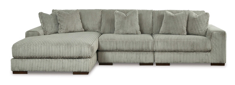 Lindyn Fog 3pc LAF Chaise Sectional - Ornate Home