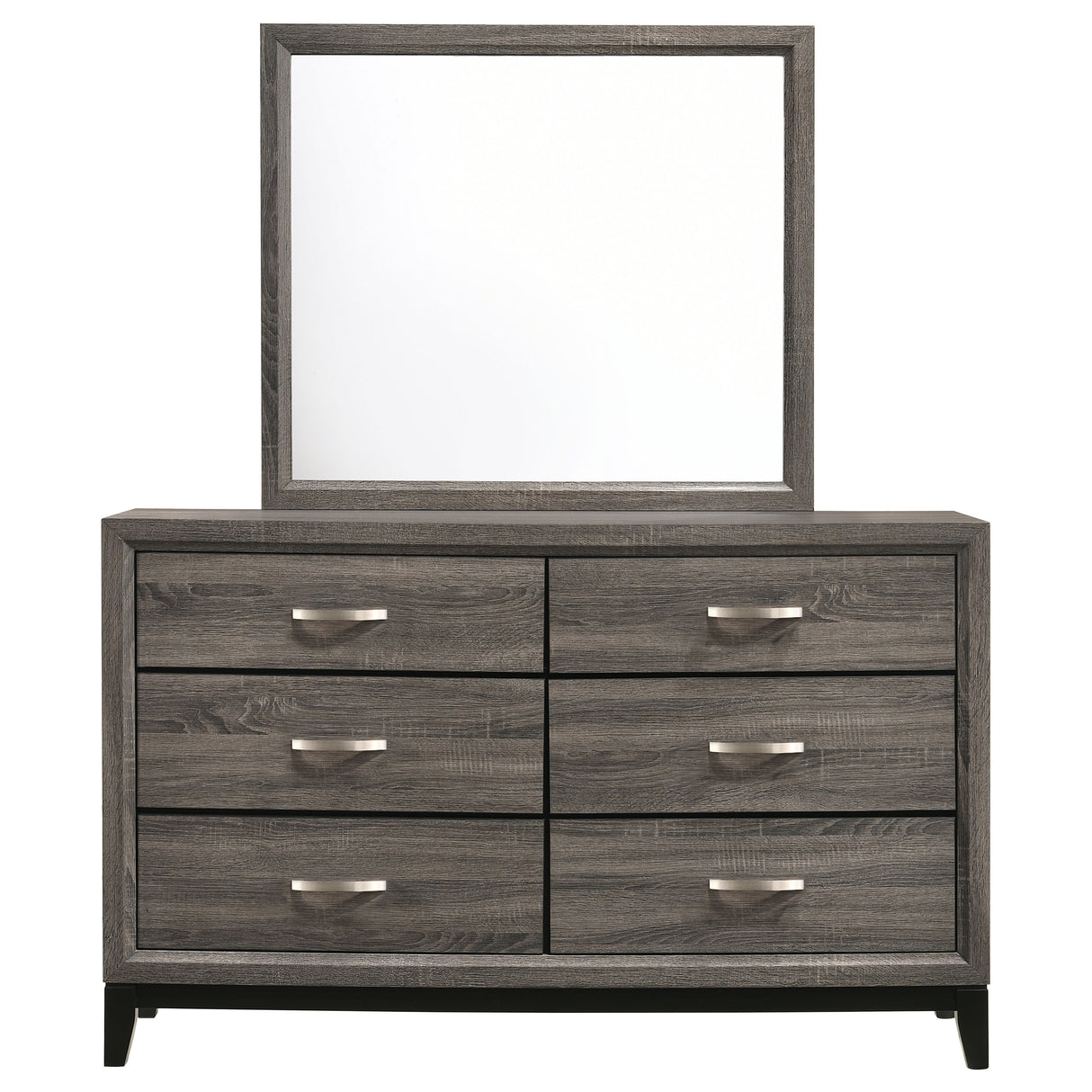 Watson Grey Oak Dresser and Mirror - Ornate Home