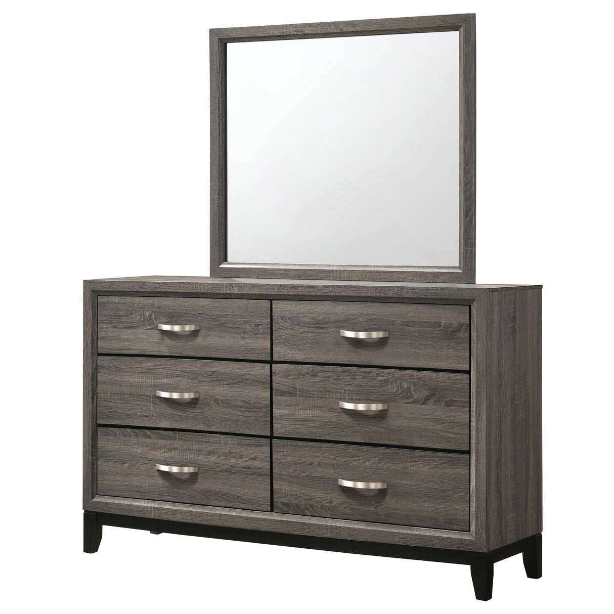 Watson Grey Oak Dresser and Mirror - Ornate Home