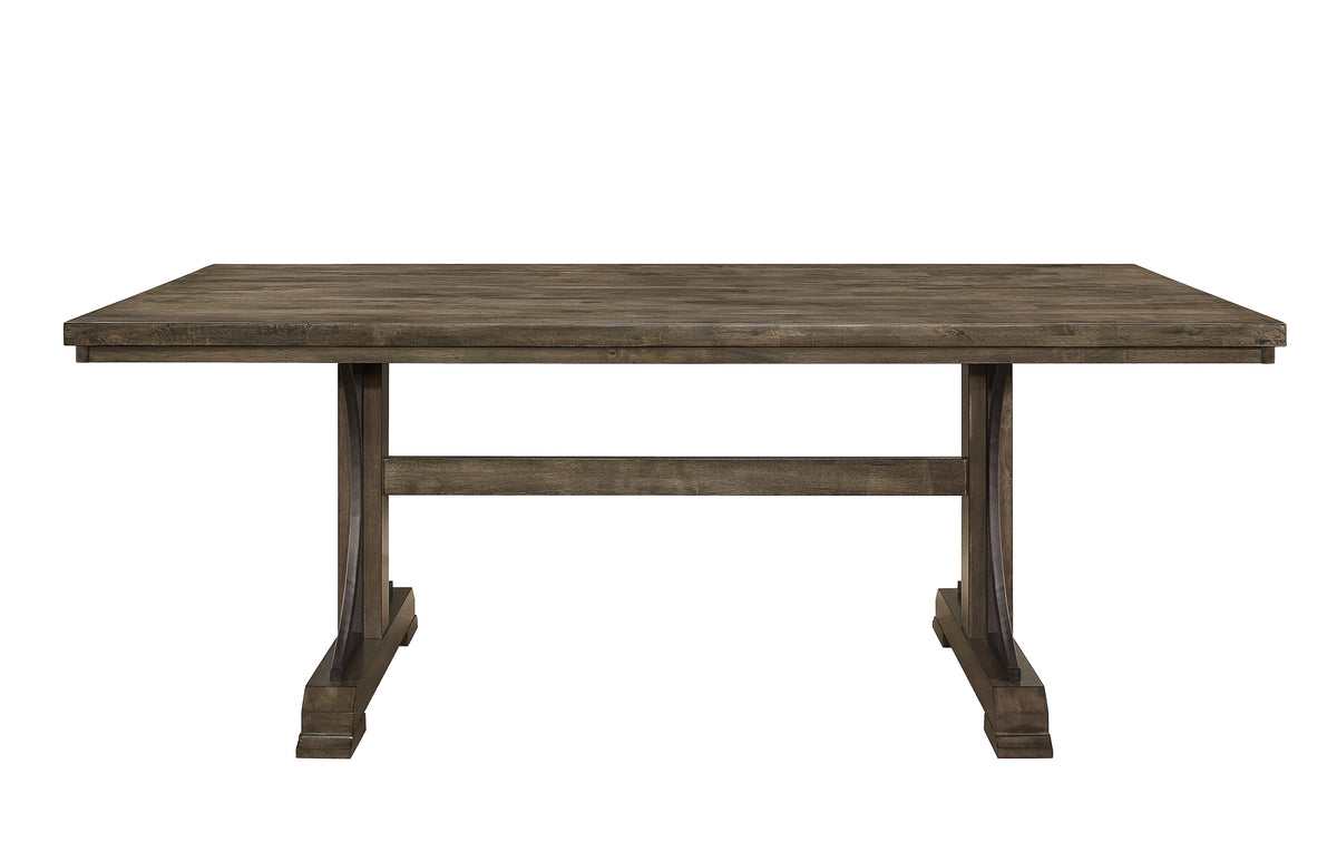 Quincy Grayish Brown Rectangular Dining Table - Ornate Home