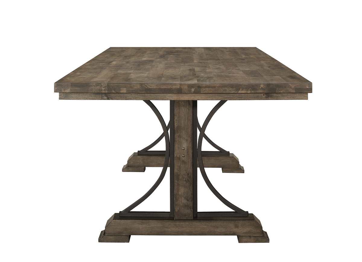 Quincy Grayish Brown Rectangular Dining Table - Ornate Home