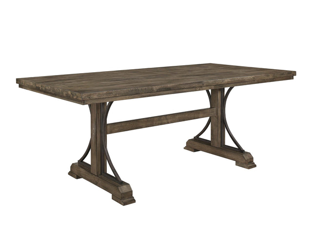 Quincy Grayish Brown Rectangular Dining Table - Ornate Home