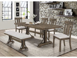 Quincy Grayish Brown Rectangular Dining Set - Ornate Home