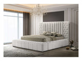 Danbury White Boucle King Storage Bed - Ornate Home