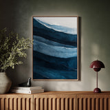 Serene Ocean Waves Abstract Painting