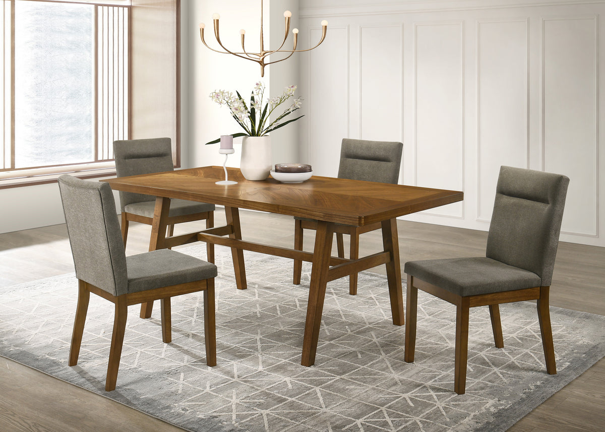 Linus Brown/Gray Dining Set