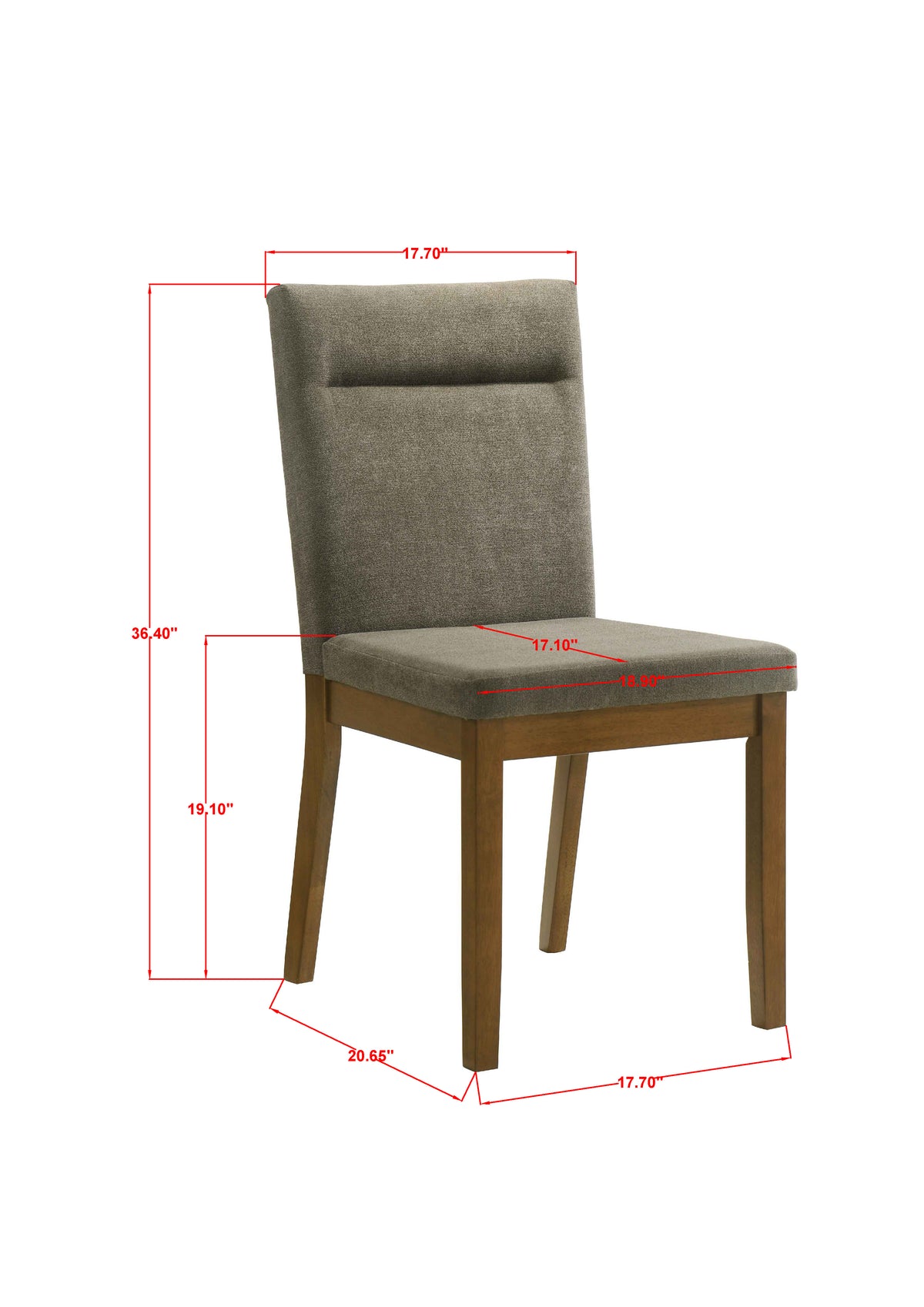 Linus Brown/Gray Dining Set