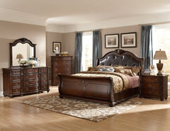 Hillcrest Manor Natural Nightstand Marble Insert - Ornate Home