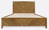 Eloquence Natural King Panel Bed