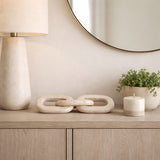Slagger Tan Travertine 3 Link Chain Decor