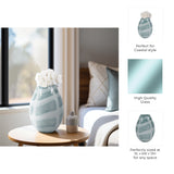 Pearlcrest Blue/White Glass Vase