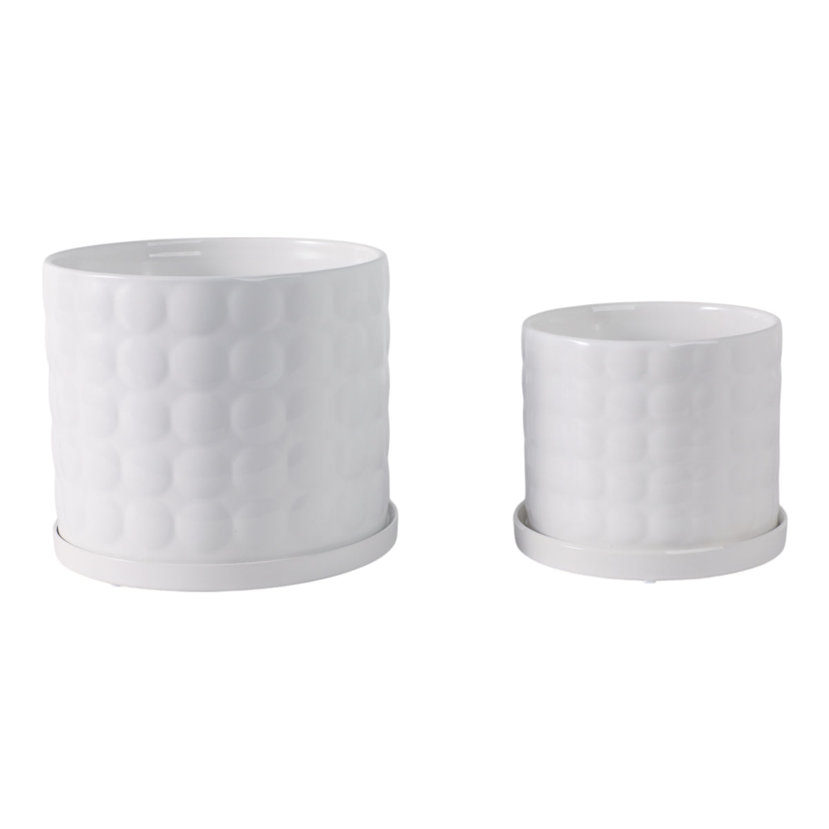 Nicolemoor White Planters (Set of 2)