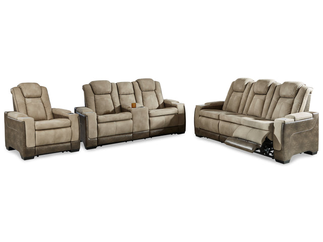 Next-Gen DuraPella Sand Power Reclining Sofa, Loveseat and Recliner - Ornate Home