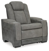 Next-Gen Durapella Slate Power Reclining Sofa and Power Recliner