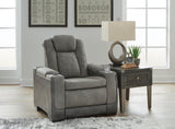 Next-Gen Durapella Slate Power Reclining Sofa and Power Recliner