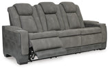 Next-Gen Durapella Slate Power Reclining Sofa and Power Recliner