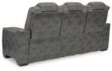 Next-Gen Durapella Slate Power Reclining Sofa and Power Recliner