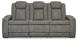 Next-Gen Durapella Slate Power Reclining Sofa and Power Recliner