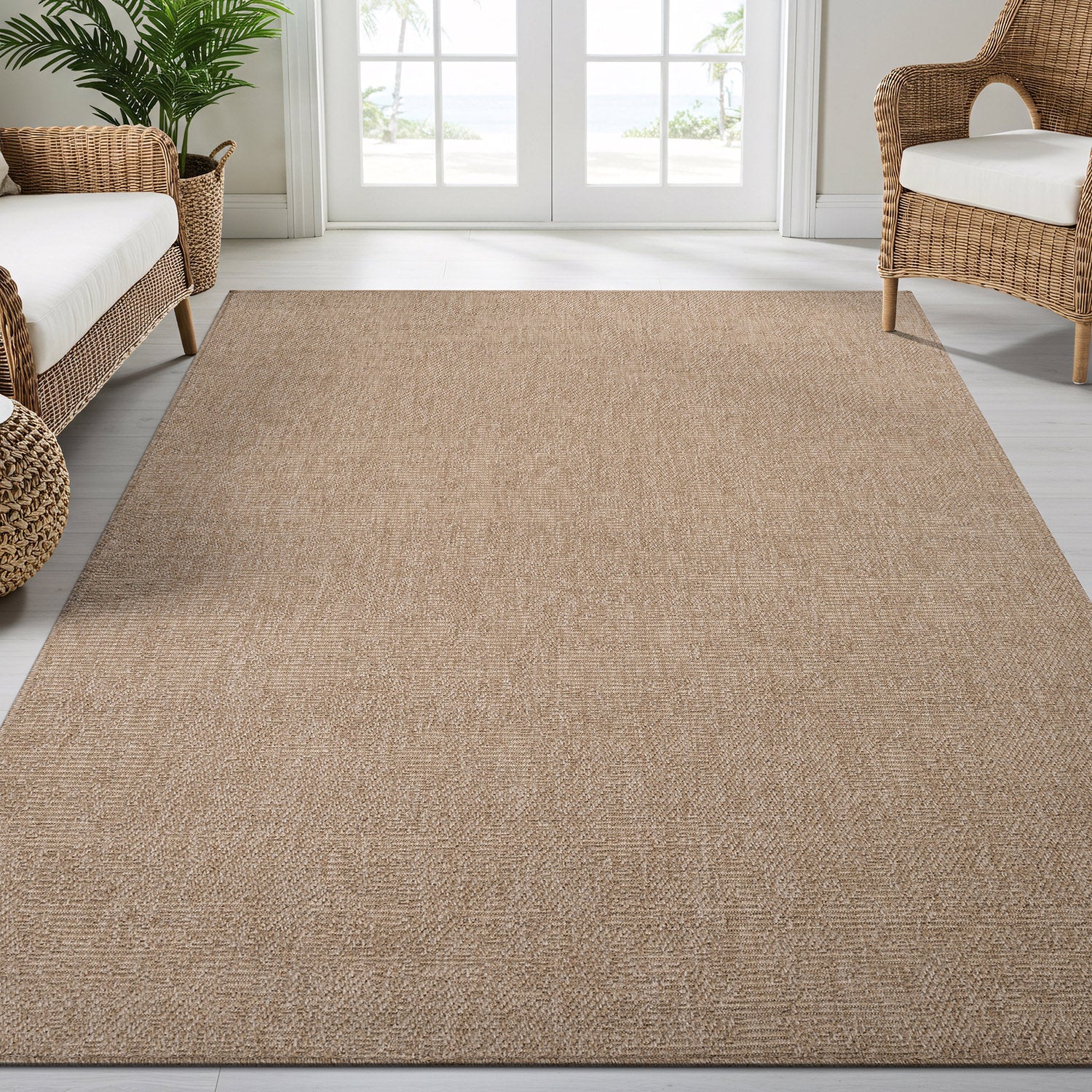 Fiora Natural 2 Jute-Look Rug | Zero-Stress Decor