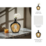 Hardencliff Black/Gold Vase