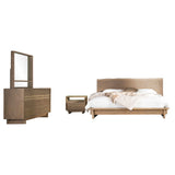Stillwater Weathered Oak 4-Piece Eastern King Bedroom Set