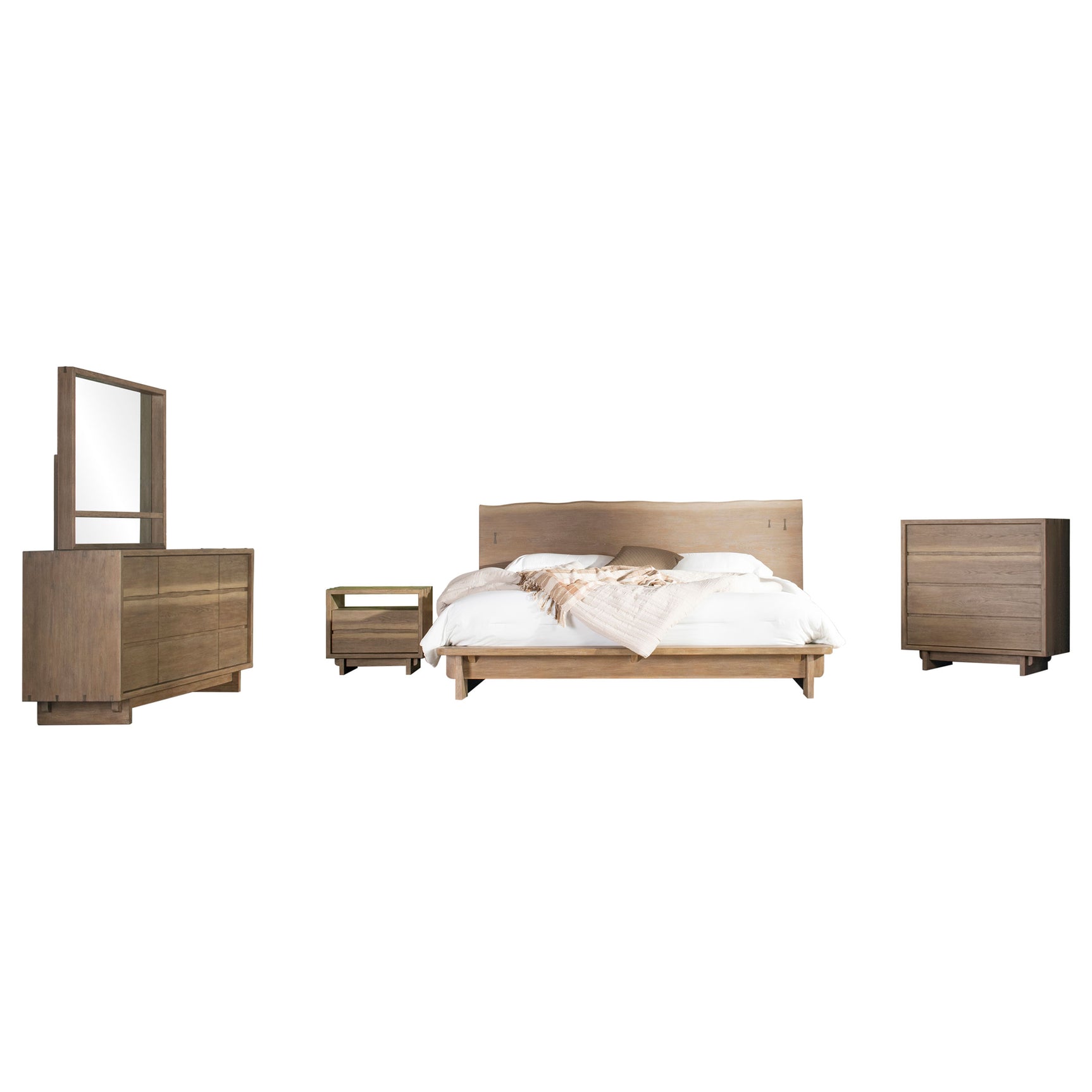Stillwater Weathered Oak 5-Piece Queen Bedroom Set