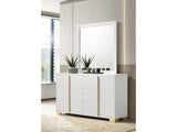 Marceline White Dresser and Mirror - Ornate Home