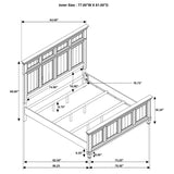 Avenue Weathered Burnished Brown Eastern King Panel Bed - Ornate Home