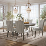 Telluride Driftwood Round Ext Dining Table