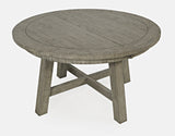 Telluride Driftwood Round Ext Dining Table